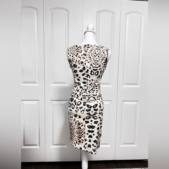 Carmen Steffens stunning animal print dress with snake and cutouts sz small/med - Picture 6 of 13